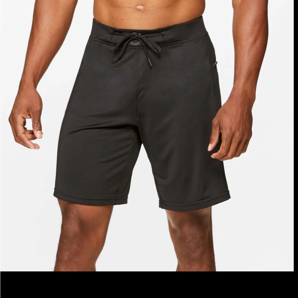 Hylete Black Athletic Shorts with Drawstring Waist